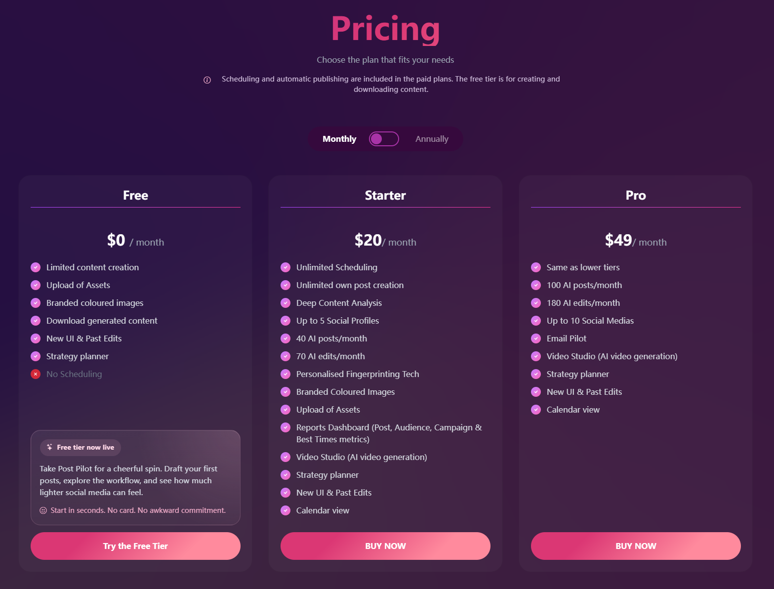 Fismbot pricing